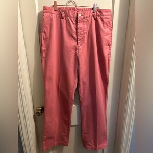 Vineyard Vines‎ men’s cotton salmon pink pant 34x32. Straight leg spring golf